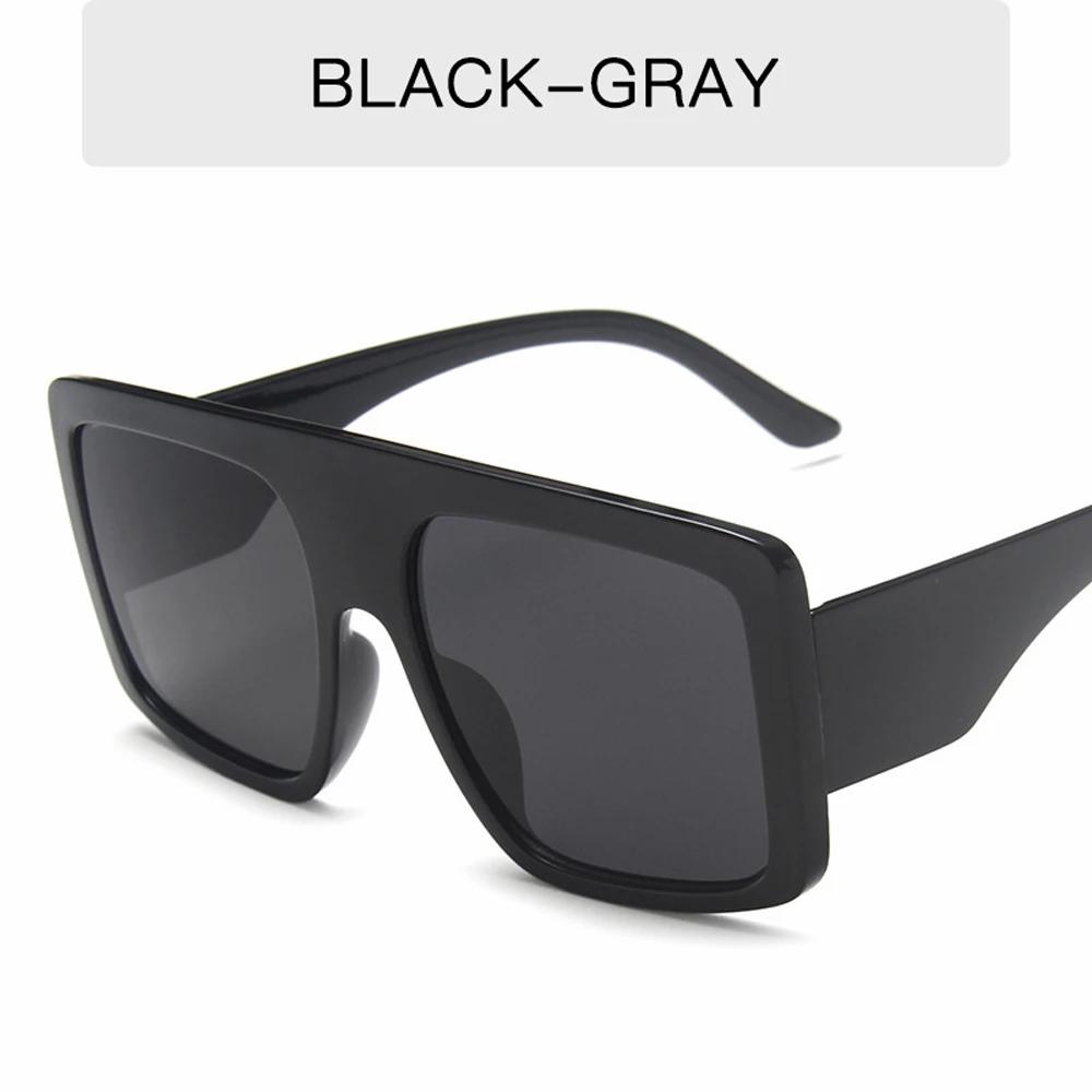 

Latestest Design Big Frame Oversized Sunglasses for Women Luxurious Brand Large Flat Top Sun Eyeglasses Trendy Square Gradient Sunglasses As Picture