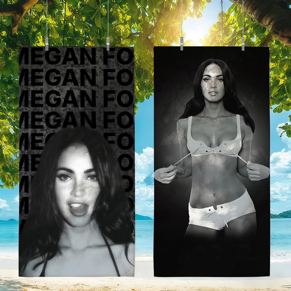 Actor Megan Fox Towel Beach Towel Travel Lightweight Skin Friendly for Pool Beach Camping Cruise Summer