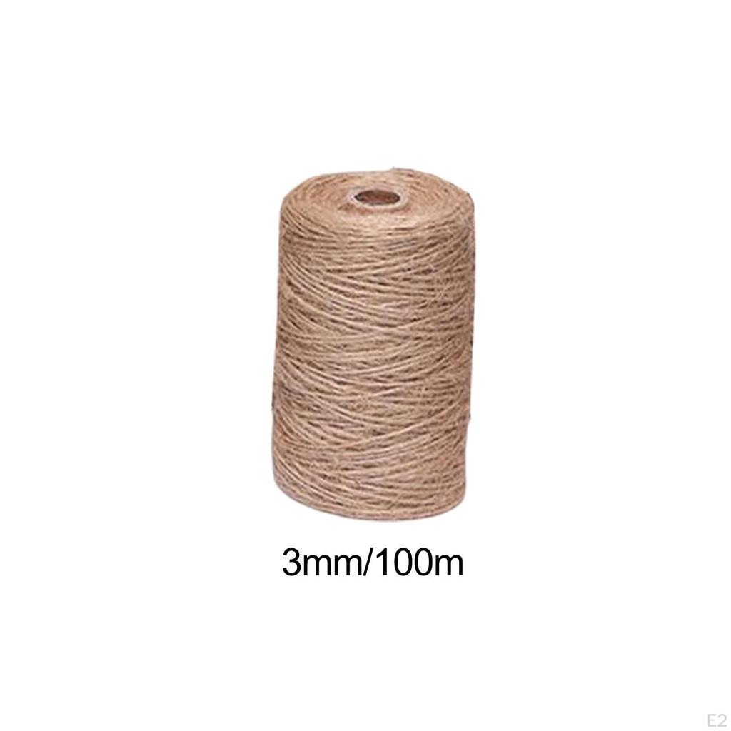 Fine Jute Twine Handcraft Decorative Twisted Sisal Rope for Pet Cat DIY Scratcher Home Garden Decor