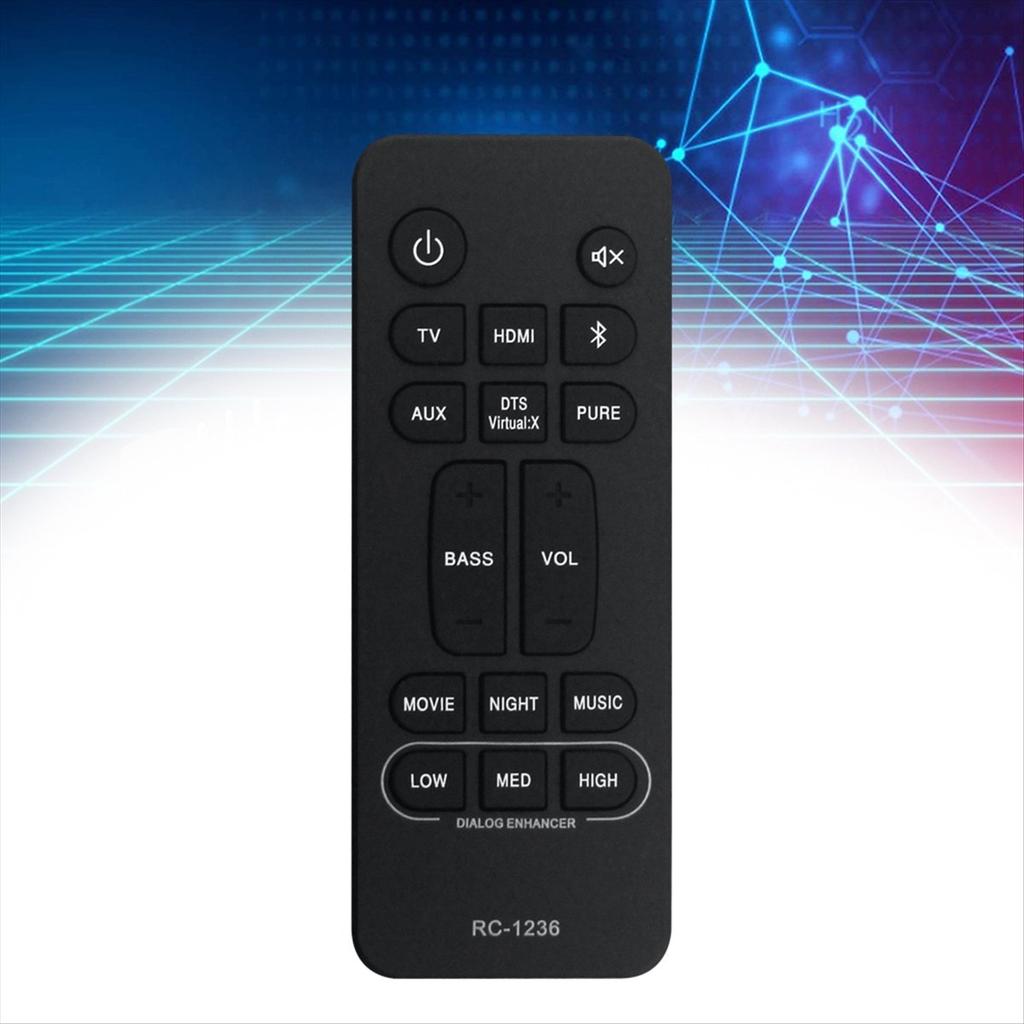 Replace RC-1236 Remote Control for Home Theater Sound Bar System RC1236 -S216 DHTS216 -S216H DHTS216H