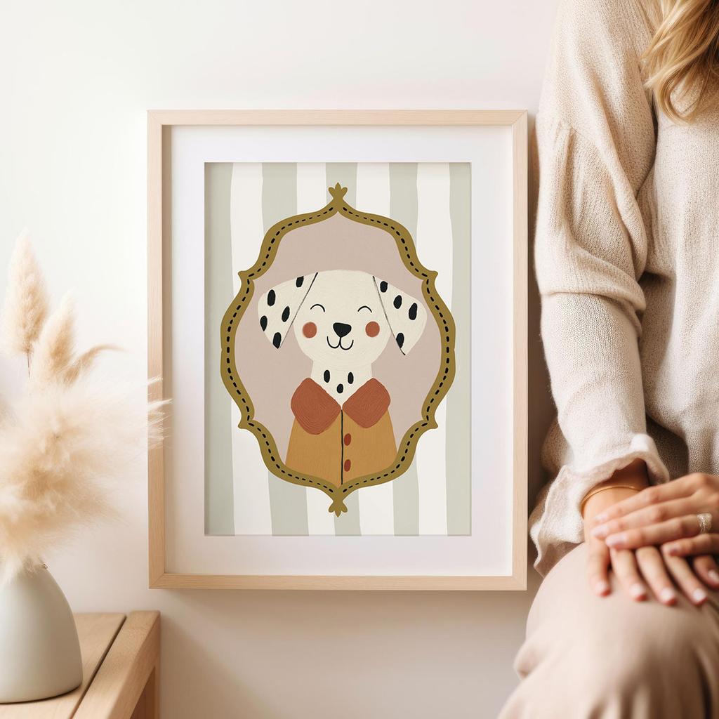 Poster for a Child Dalmatian Portrait