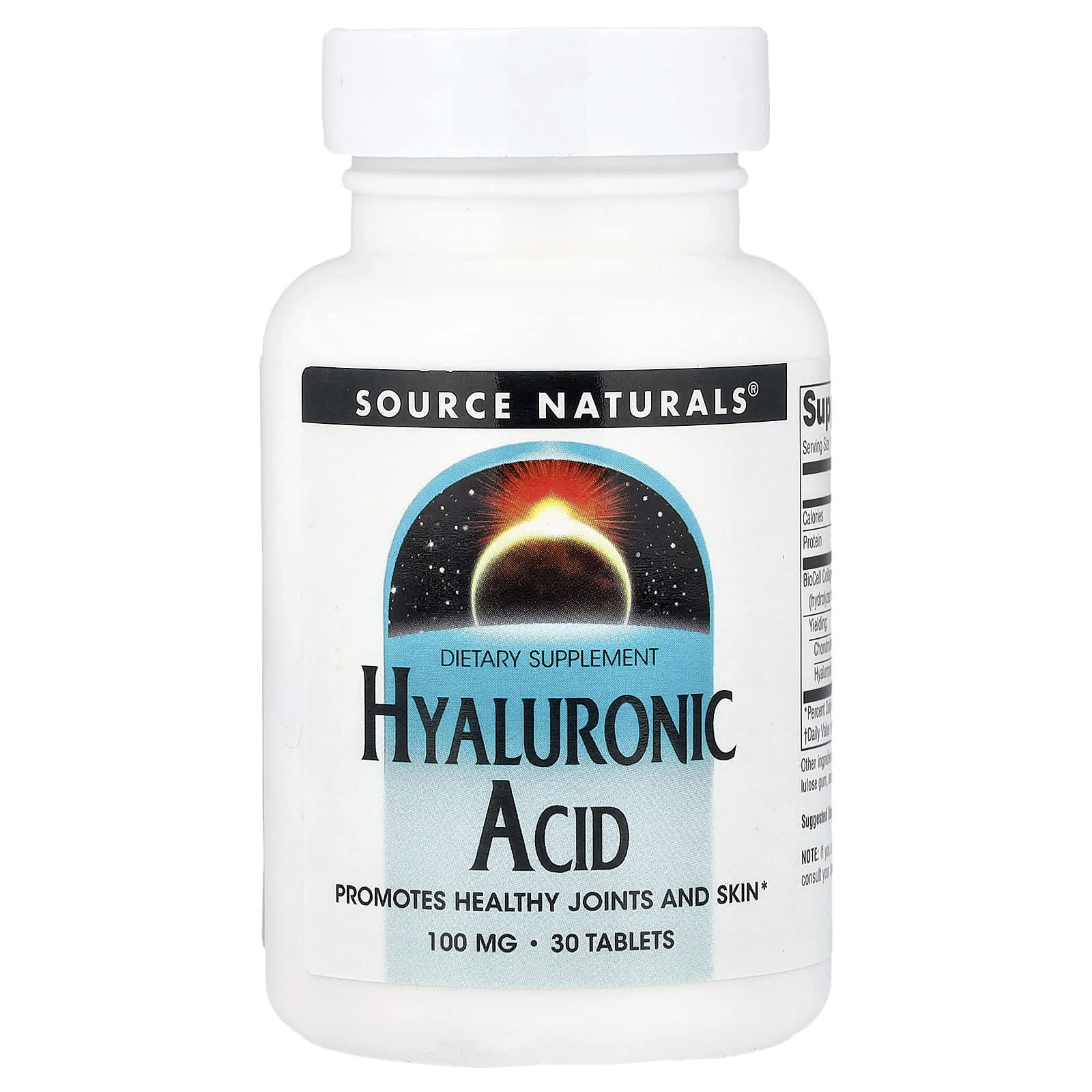 

Hyaluronic Acid, 100 Mg, 30 Tablets