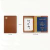 Étui pour passeport en cuir synthétique pour homme et femme, porte-cartes de crédit, porte-cartes de visite, porte-monnaie de voyage