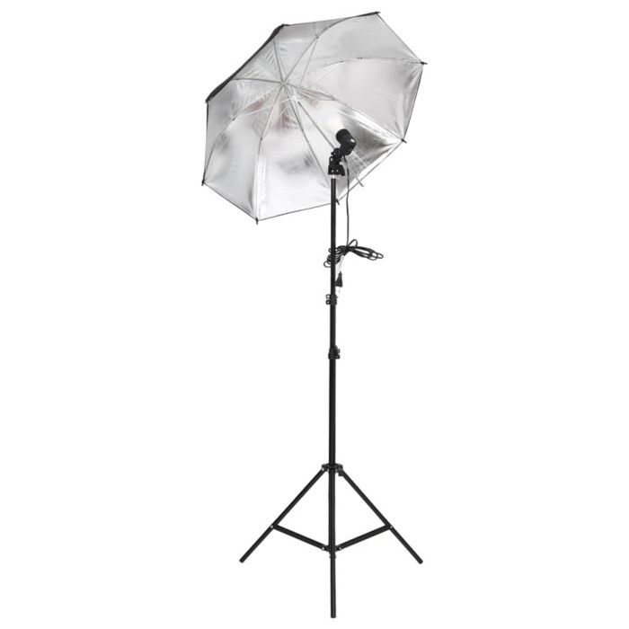VidaXL Studio Photo Kit with Lighting and Backdrop Photography Light Background System Kit 3094708