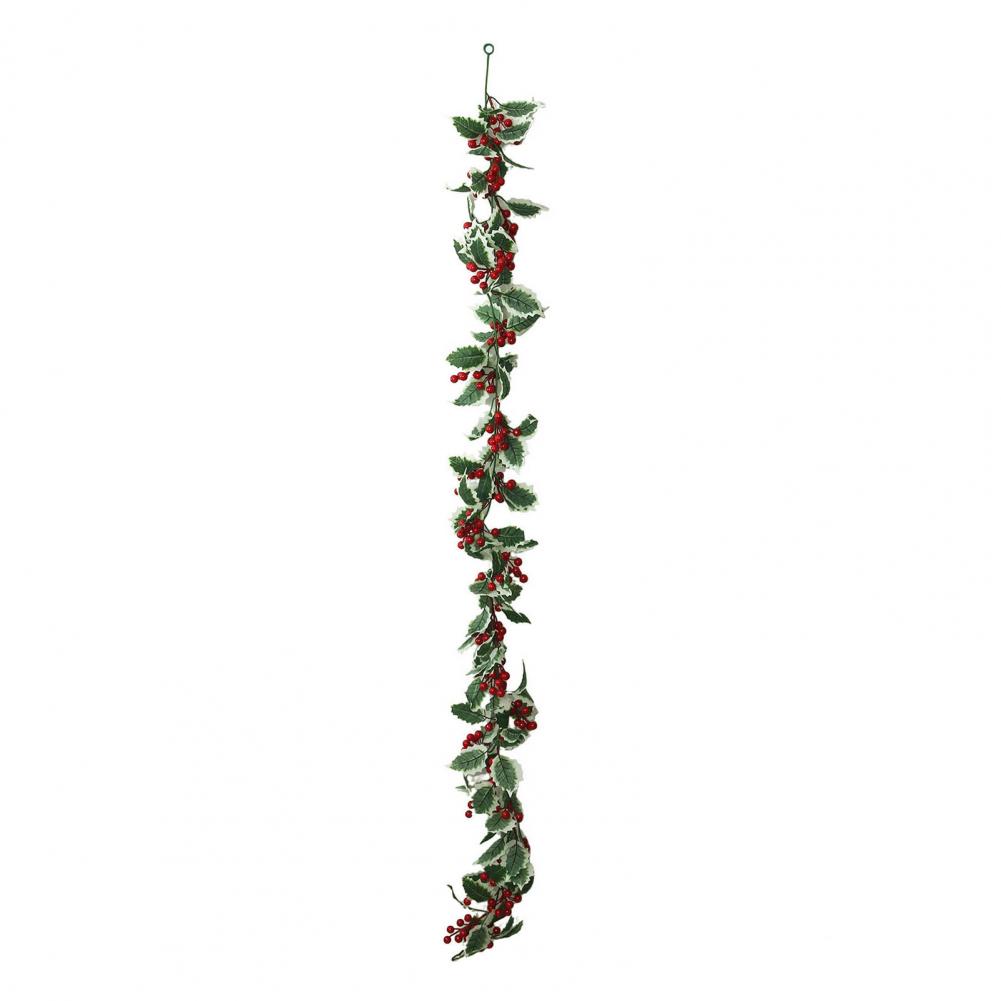 Christmas Garland for Indoor Use Easy Maintenance Artificial Garland Festive Christmas Garland with Berries Norfolk for Indoor