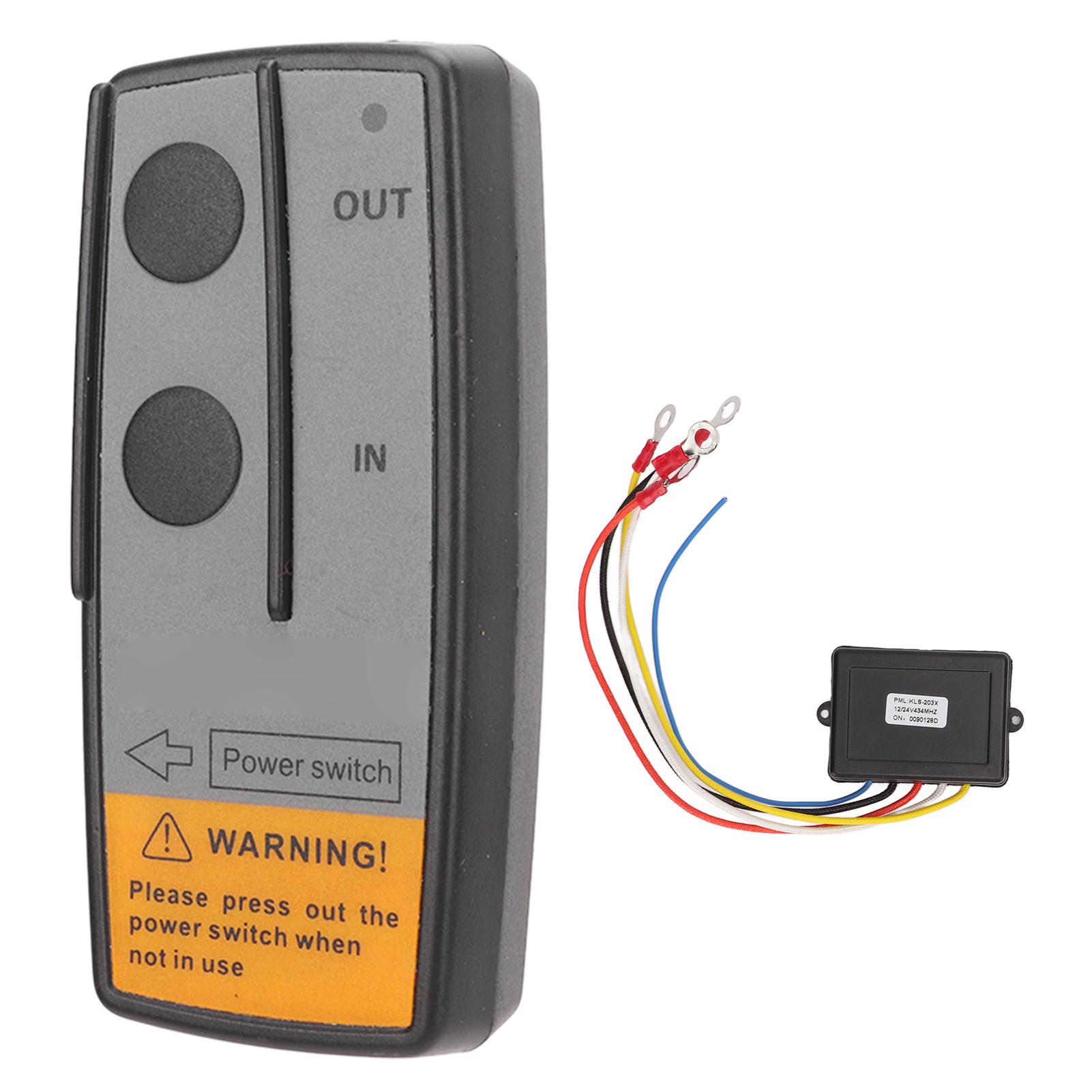 

Универсальный беспроводной пульт дистанционного управления лебедкой, электрический контроллер лебедки с приемником 434 МГц для чёрный