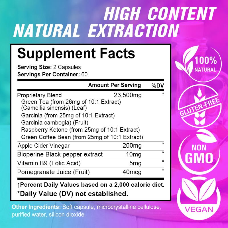 Ketone Burning and Fat Burning Composite Soft Capsules Assist In Weight Management and Metabolism 120 Capsules