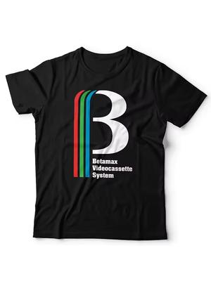 Unisex Bex Logo VHS Recorder T Shirt – Designed with 70s/80s Cassette Tape System Elements Classic Bex Brand Logo Retro T Shirt