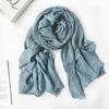 Spring silk scarf women's twist modal scarf four seasons good match men's and women's decorative silk scarf dirty dyed shawl