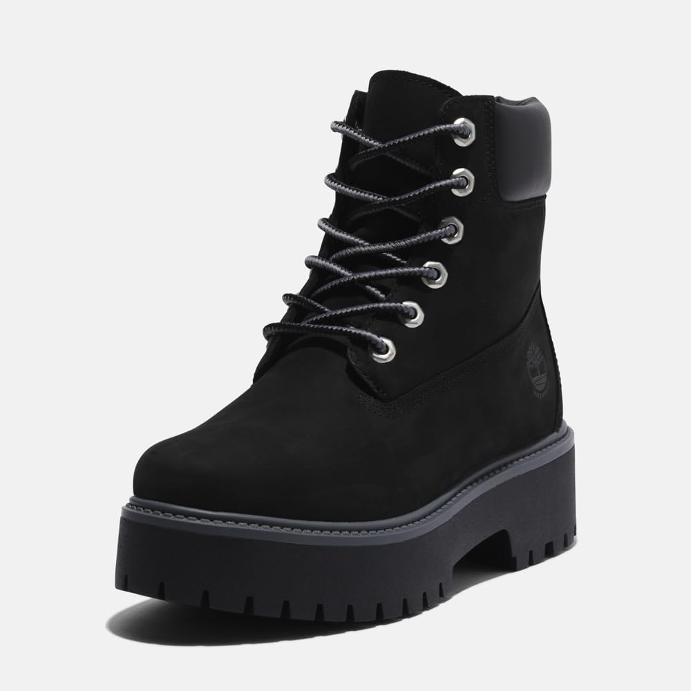 Timberland Stone Street Waterproof Jet Size Size 6-inch Boots, Women's, Black, 8.0 (TB1A5RH50151), 25.0cm (TB1A5RH50151)