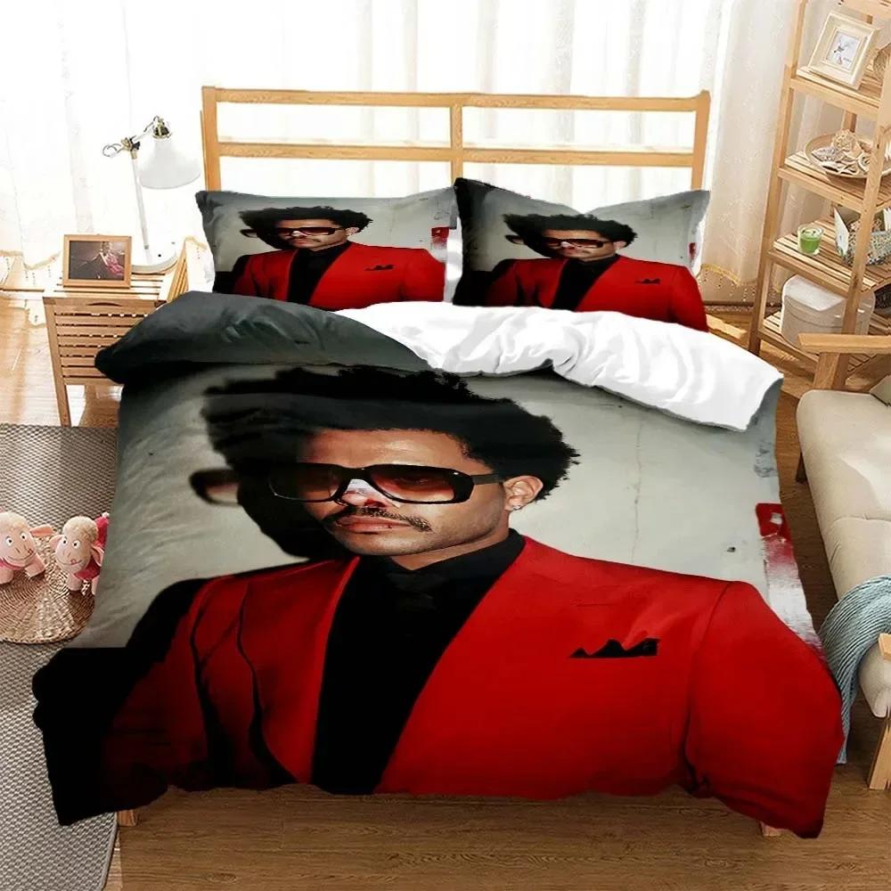 Comforter Die Weeknd Fashion Pop Singer 3D Printed Bedding Queen Bedding Set King Size Bedding Set Soft And Comfortable