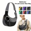 Hand-Free Dog Sling Carrier Breathable Mesh Travel Shoulder Bag for Small Dogs Cats