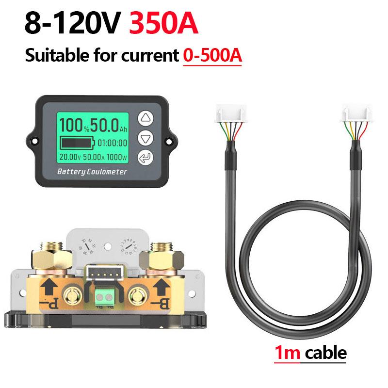 TK15 Coulombzähler 50A/100A/350A Präzisions-Batteriekapazitätstester für Elektrofahrrad/Reiniger Coulombzähler Kapazitätsanzeige