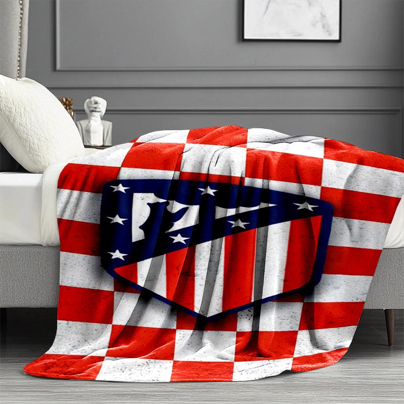 Coperta con Stampa Atletico Madrid - Morbida e Confortevole, per Camera da Letto, Viaggio, Divano, Decorazione per la Casa - Regalo di Compleanno o Natale per un Amico