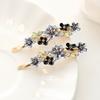 Alloy Color Flower Hair Accessories Girl Hairpin One-Word Hairpin Premium Side Bangs Clip Hairpin