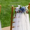 Wedding Chair Flower Decoration Artificial Flower Arrangement For Wedding Party Chair Back Banquet Chair Decoration