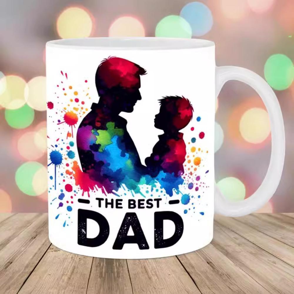 Father's Day Gift Ceramic Coffee Mark Cup Tea Cup Tools
