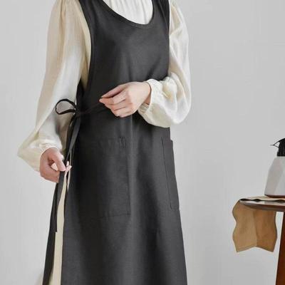 Tabliers de cuisine tendance pour femme homme barbecue restaurant bar boutique cafés beauté ongles studios uniforme chef tablier de travail