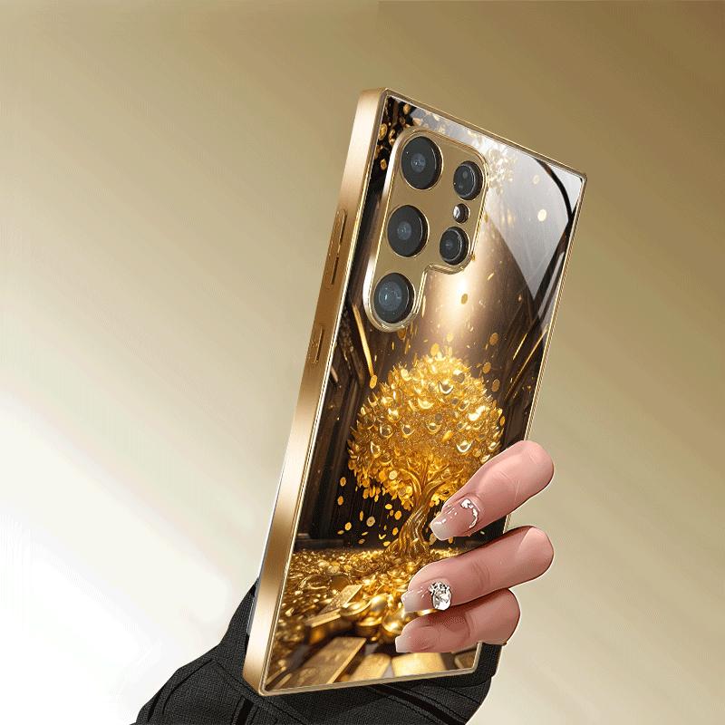 High-end PhoneCase Electroplated Glass TPU PhoneCase for Samsung Galaxy S26 S25 S24 S23 S22 S21 FE,Ultra,Plus Dropresistant