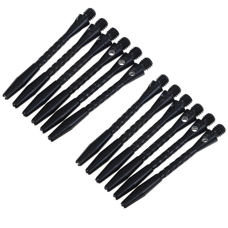 12X 5cm Aluminium Alloy Screw Dart Shaft Silver Black Darts Stems Replacement MA 12X 5cm Aluminium Alloy Screw Dart Shaft Silver Black Darts Stems Replacement MA