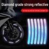 Reflective Rainbow Tire Stickers: Colorful Luminous Hub Decoration for Cars
