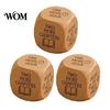 Interactive Reading Dice Wooden Decision Dice, 6-Sided Wood Engraved Quotes Prompt, Natural Bookish Daily Habit Tool Charm, Fun Companion Book
