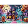 Candy Castle Halloween Photography Backdrops Decoration Children Pumpkin Latern Night Photozone Photo Studio Backgrounds Props