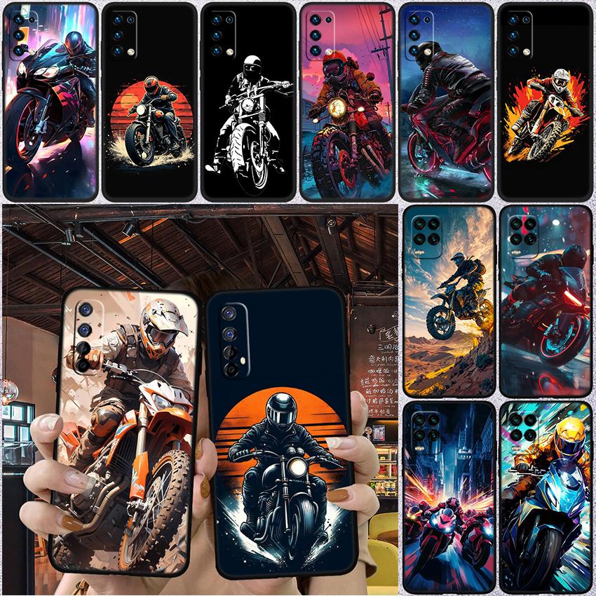 Motorcycle Racing Phone Case for OPPO A40 A60 A80 A15 A16 A16K A12 A17 A17K A54 A54S A53 A53S A55 A56 A57 A98 F23