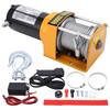12V Electric Winch Kit with 5mmx10m Rope 3000LB 4 Way Roller Fair  Wired Control for ATV UTV Offroad