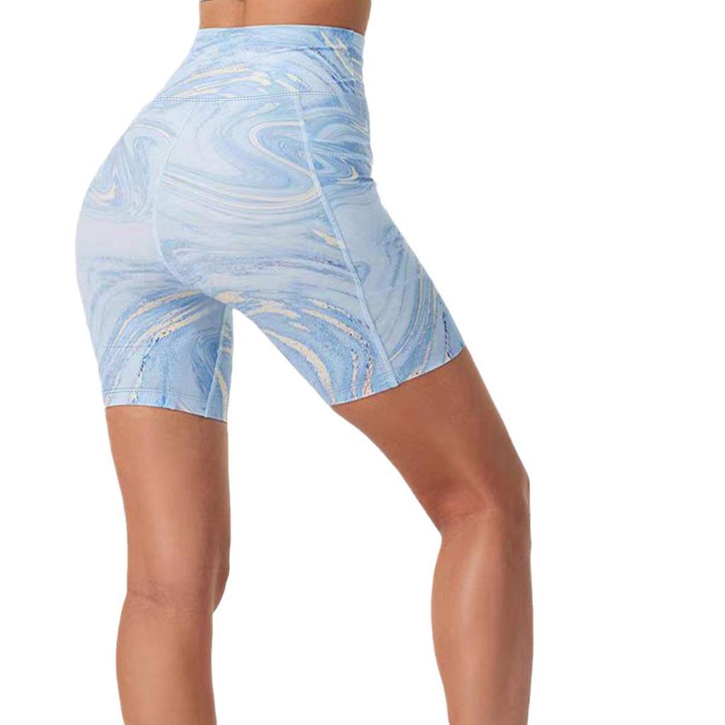 Europäisch-amerikanische hochtaillierte Yoga-Radshorts für Damen