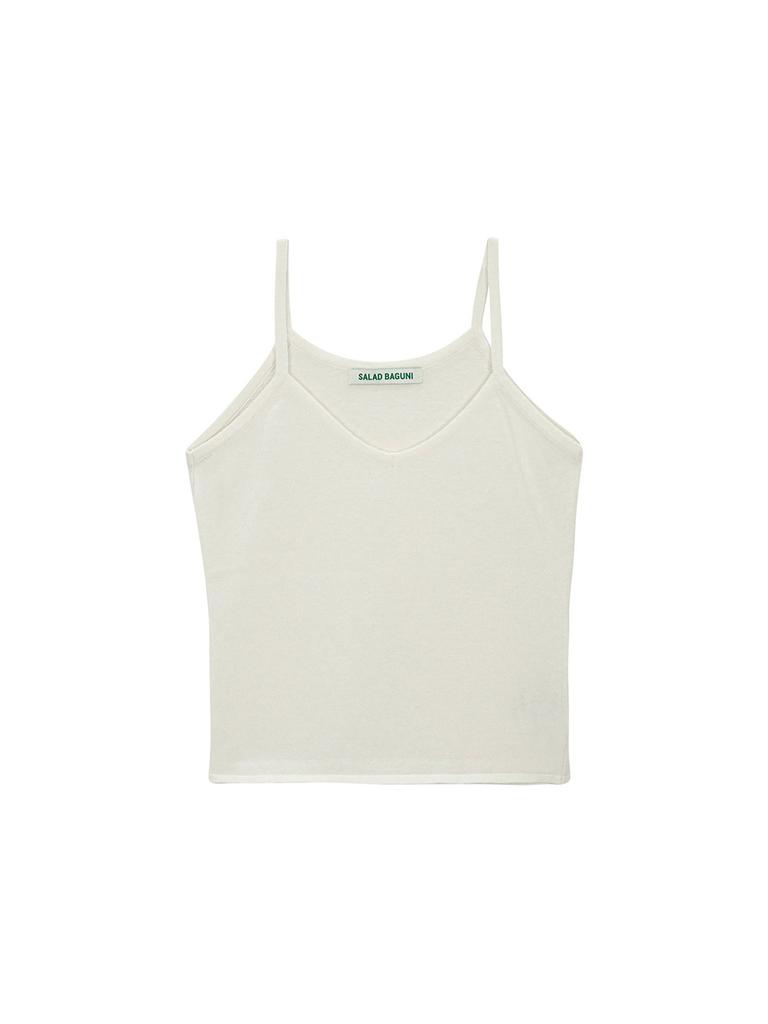 SALAD BAGUNI V-Neck Strap Top_Ivory