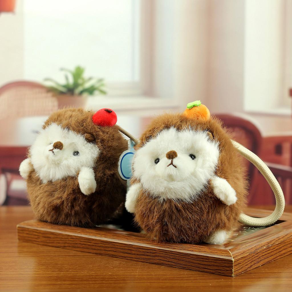 Plush Hamster Keychain With Pp Cotton Filling For Gift Or Bag Decor