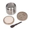Pudełko na owsiankę ze stali nierdzewnej 304 Przenośny Okrągły Izolowany Pojemnik na Lunch Termos na Gorące Jedzenie z Łyżką dla Studentów 0,8L