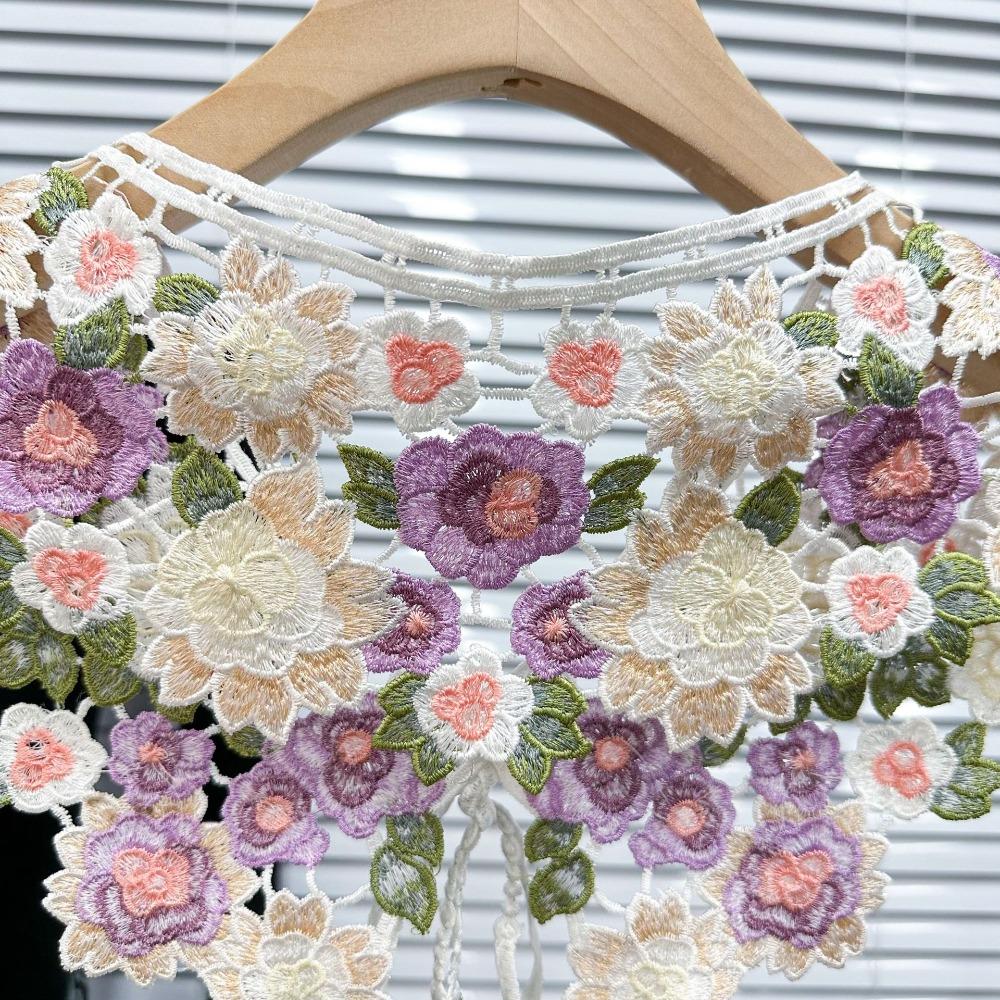 Embroidery Women's Lace Collar Collar Insignia Cloak Fake False Collars New Detachable Shirt