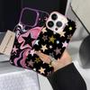 Star Pattern Art Case for iPhone 17 Pro Max XS 11 13 Pro 12 XR 15 Plus 16 Air 14 Back Phone Cover