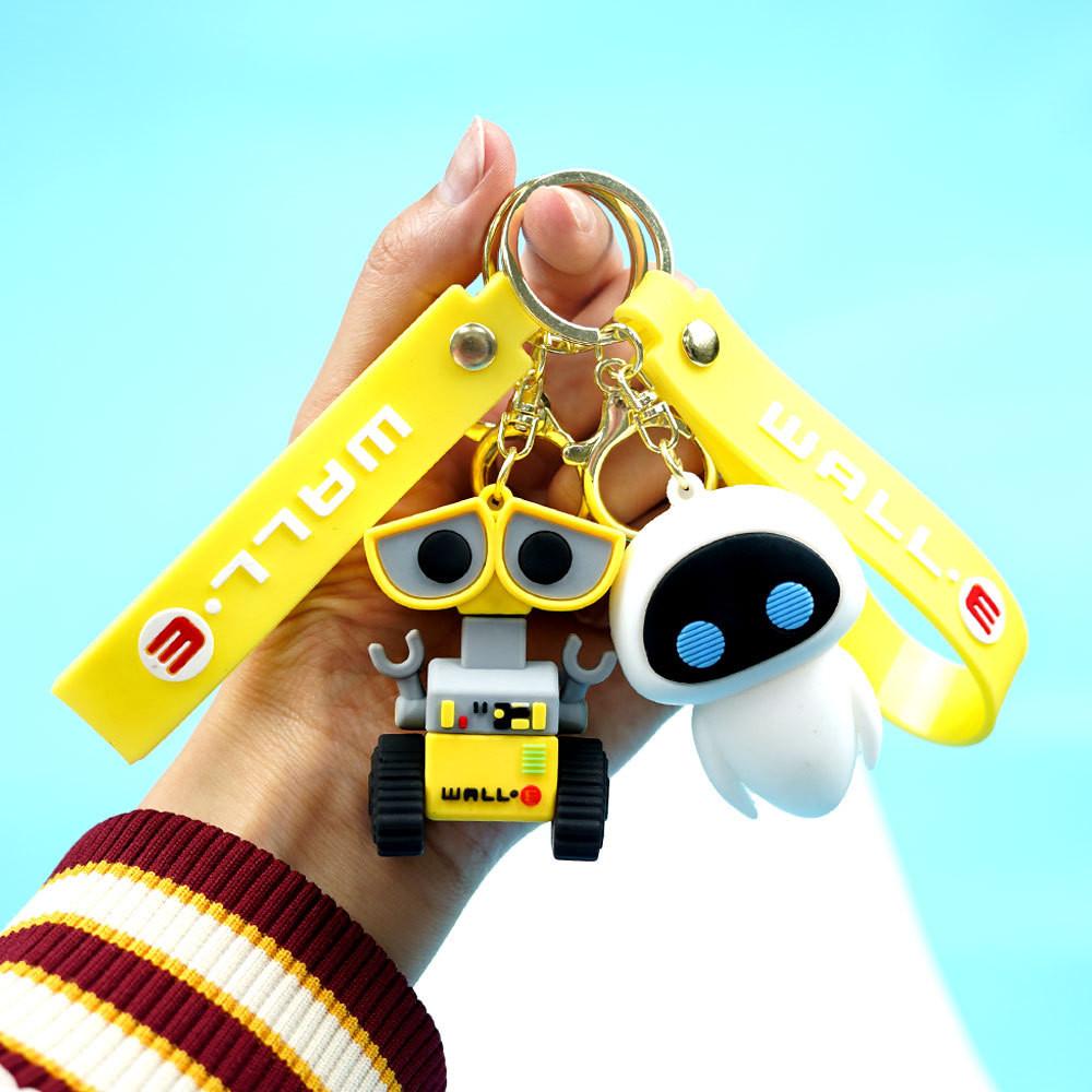Walle Robot Keychain Eve Pendant Backpack Bag Charm Cartoon Film Gift Periphery