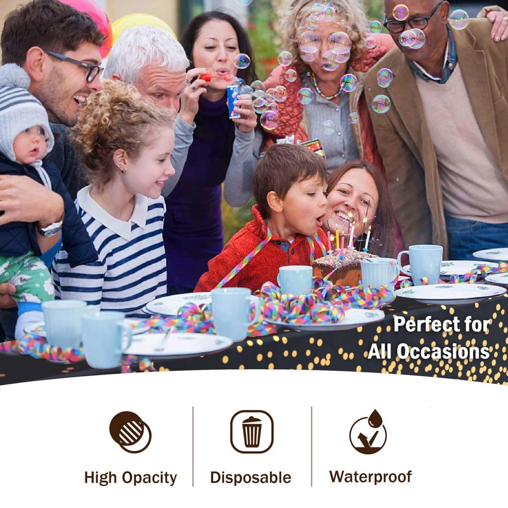 Disposable PEVA Thickened Plastic Rectangular Tablecloth Party Supplies