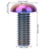 5ks / balení Titanová slitina M5*12 Šrouby klece na láhve na kolo M5*10 Šrouby kotoučové brzdy(M5*12