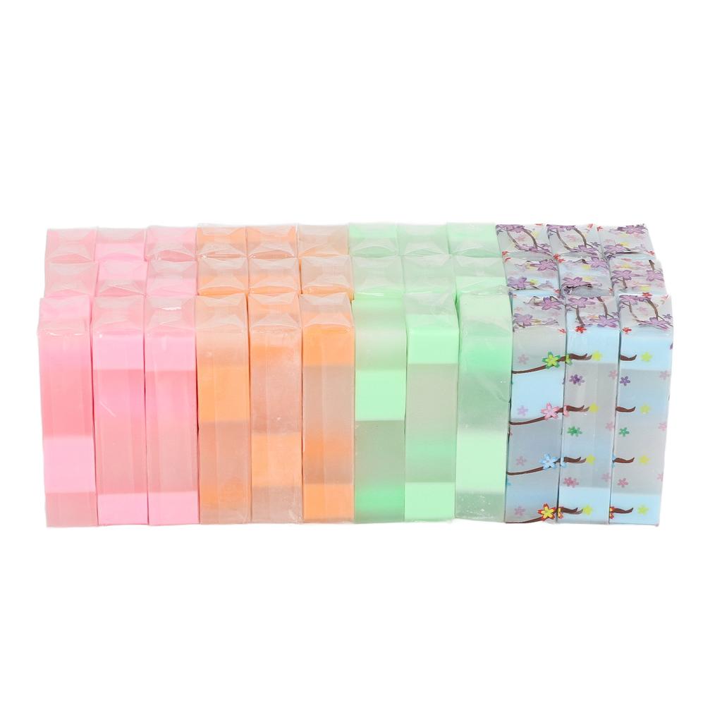 36 ks Gumy na tužky Ovocná příchuť Vzor Sakura Korekční guma Učební pomůcky pro Děti Studenty