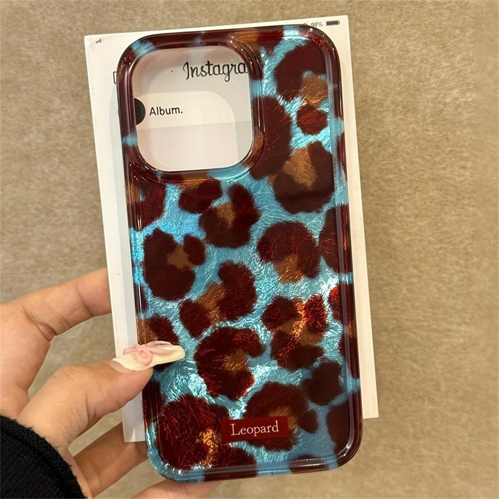 Simple Fashion Smudge Leopard Print Soft Phone Case For iPhone 17 Cases iPhone 16 Pro Max 15 14 13 12 11 XS X XR 7 8 Plus Cover