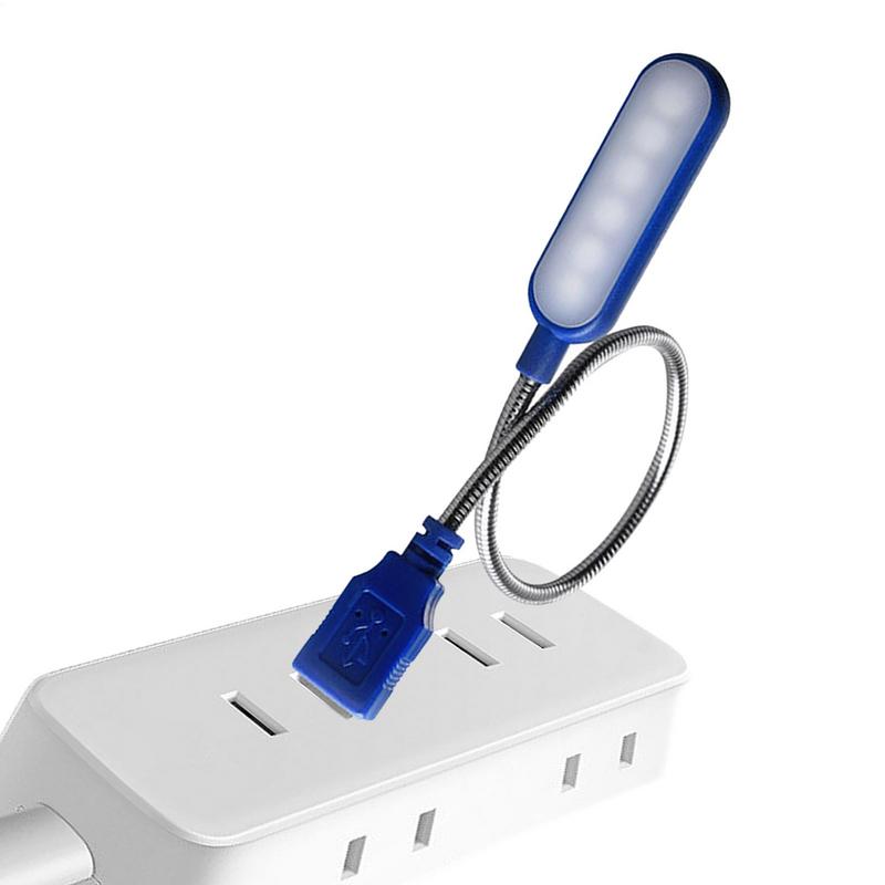 USB Direct Plug-In Portable Book Lamp White light Led Eye Protection Study Night Light  For Computer Laptop Night Lighting Lamps