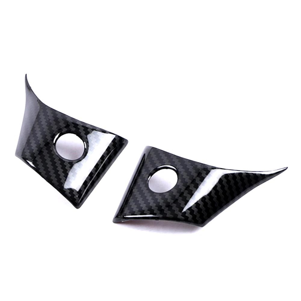 For Tesla Model 3 Steering Wheel Switch Button Frame Molding Cover Trim Carbon Fiber Printed ABS Car Interior Accessories