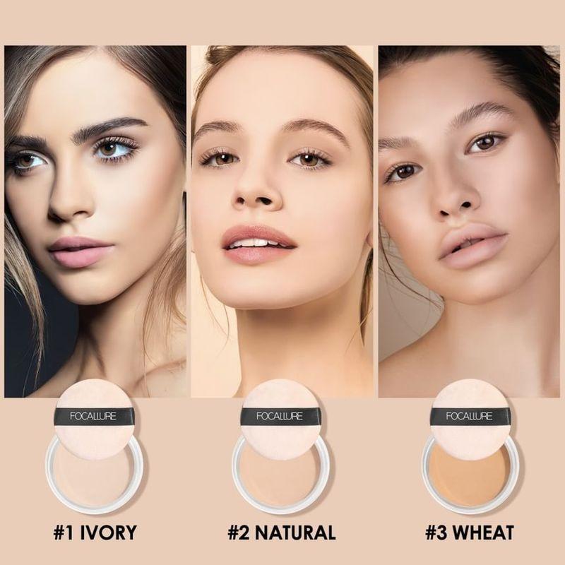 FOCALLURE - Invisible Finish Loose Setting Powder - 3 Colors