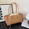 Gemüsekorb Damen Strohtaschen Damen Sommer Strandtasche Dame Reisetaschen Designer Handtasche Handgefertigt Gewebte Rattantüte Schulter