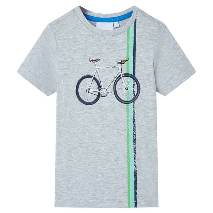 T-shirt pour enfants avec manches courtes gris 92/104/116/128/140