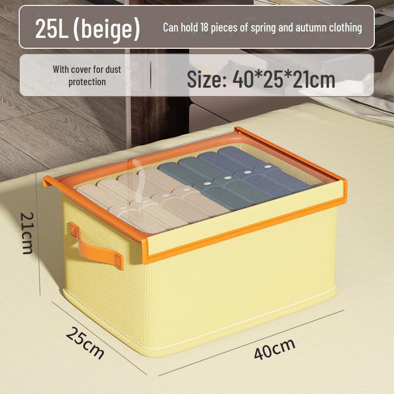 

Большой складной ящик для хранения одежды с крышкой и ящиками