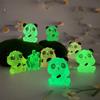 Micro Landscape Resin Decoration Glow-in-the-dark Cartoon Red Panda Decoration Desktop Car Decoration Accessories