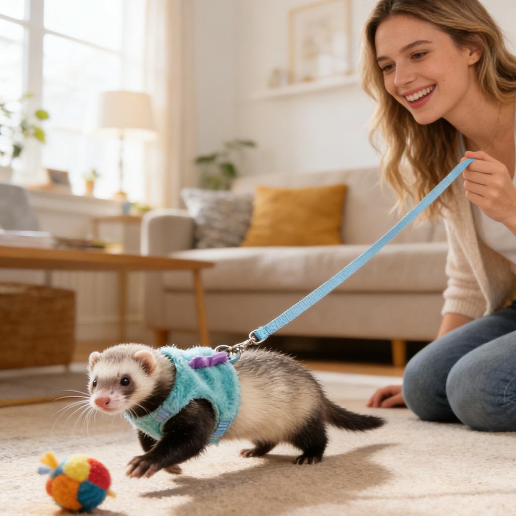 Adjustable Dinosaur-Shaped Small Pet  And Leash Set, Cute Plush Vest  With Bell For Ferrets, Rabbits, Guinea Pigs, Hamsters, Soft Breathable