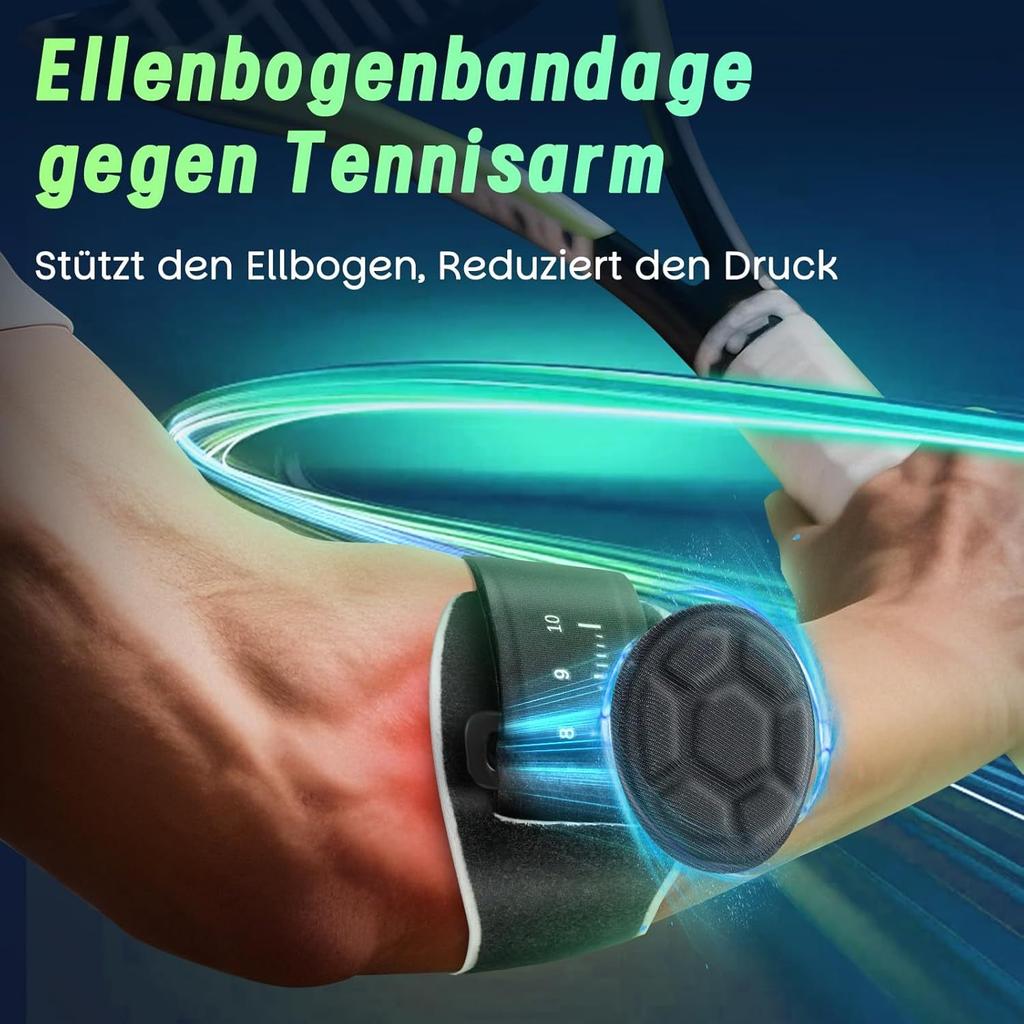 Gomito del tennista regolabile per PC con imbottitura in EVA, per sollevamento pesi e sport, Attrezzatura di supporto sportivo|Cinghia regolabile