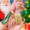 Reiner Gold-Schlüsselanhänger Weihnachten mit Zertifikat: Reichtum & Glück Geldziehbeutel Anhänger - Kleines Schmuckstück Geschenk